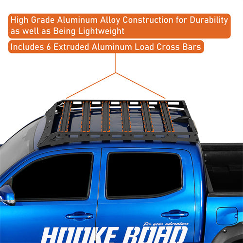 Road Trip Versatile Roof Rack For 2005-2023 Toyota Tacoma Double Cab - Ultralisk4x4 -u4222-6