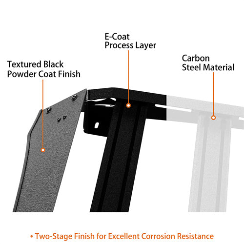 Road Trip Versatile Roof Rack For 2005-2023 Toyota Tacoma Double Cab - Ultralisk4x4 -u4222-9