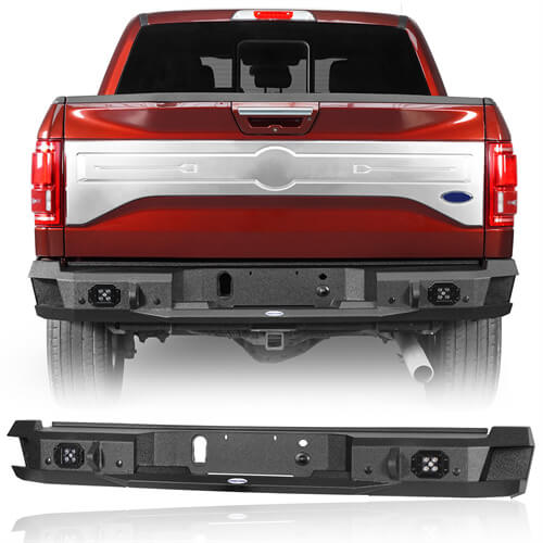 Rock Crawler Rear Bumper For 2015-2017 Ford F-150 (Excluding Raptor)  - Ultralisk4x4-u8284-1