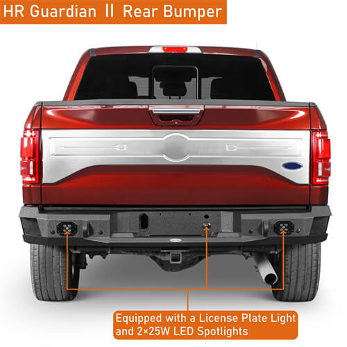 Rock Crawler Rear Bumper For 2015-2017 Ford F-150 (Excluding Raptor)  - Ultralisk4x4-u8284-3