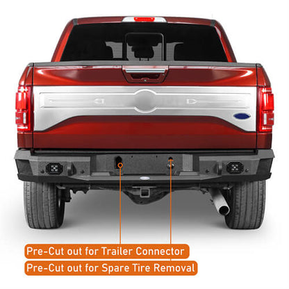 Rock Crawler Rear Bumper For 2015-2017 Ford F-150 (Excluding Raptor)  - Ultralisk4x4-u8284-5