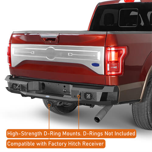 Rock Crawler Rear Bumper For 2015-2017 Ford F-150 (Excluding Raptor)  - Ultralisk4x4-u8284-6