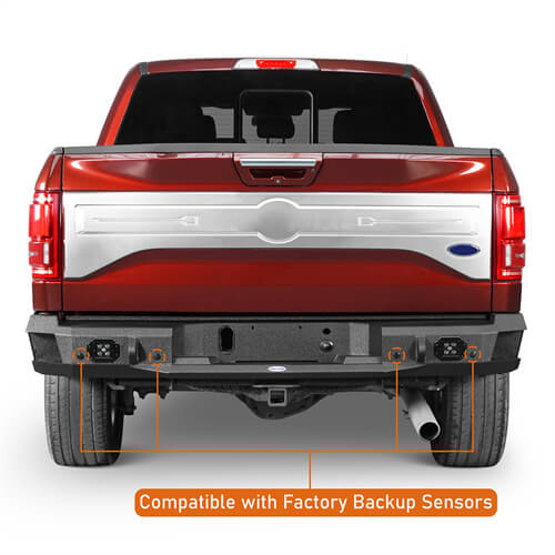 Rock Crawler Rear Bumper For 2015-2017 Ford F-150 (Excluding Raptor)  - Ultralisk4x4-u8284-7