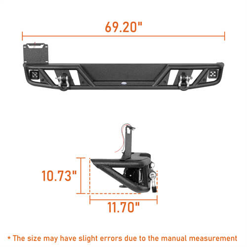 Rock Crawler Front & Rear Bumper For 2018-2024 Jeep Wrangler JL - Ultralisk4x4