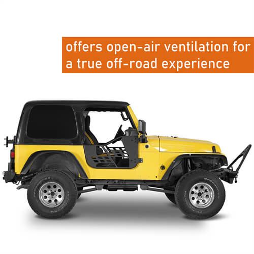 Rock Crawler Tubular Door Guards For 1997-2006 Jeep Wrangler TJ - Ultralisk4x4