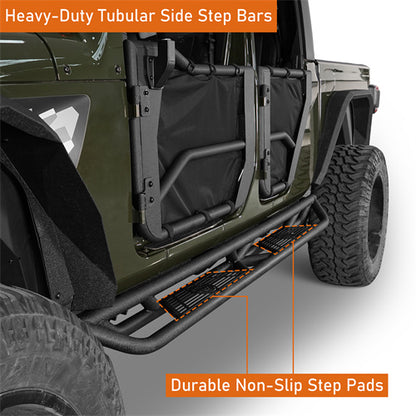 Running Boards Side Steps Nerf Bars(20-24 Jeep Gladiator JT) - Ultralisk 4x4