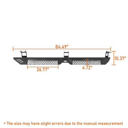 Off Road Side Step Bars For 2009-2018 Ram 1500 & 2019-2024 Ram 1500 Classic & 2010-2024 Ram 2500/3500 Crew Cab - Ultralisk4x4