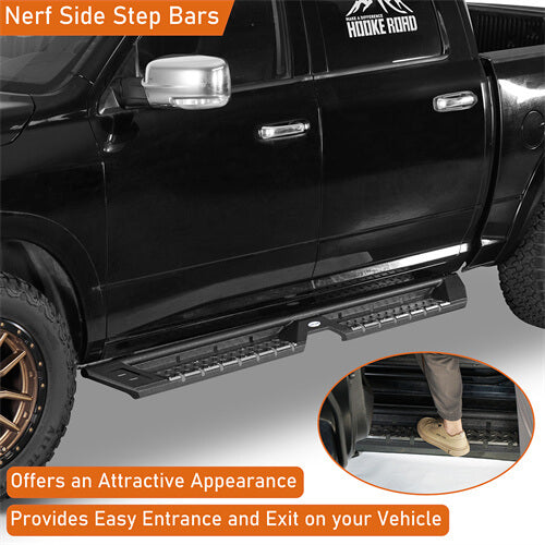 Off Road Side Step Bars For 2009-2018 Ram 1500 & 2019-2024 Ram 1500 Classic & 2010-2024 Ram 2500/3500 Crew Cab - Ultralisk4x4