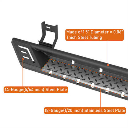 Off Road Side Step Bars For 2009-2018 Ram 1500 & 2019-2024 Ram 1500 Classic & 2010-2024 Ram 2500/3500 Crew Cab - Ultralisk4x4