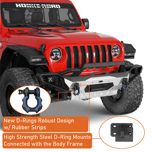 Off-Road SilverWarrior Aluminum Front & Rear Bumper For 2018-2024 Jeep Wrangler JL - Ultralisk4x4-u30673068-4