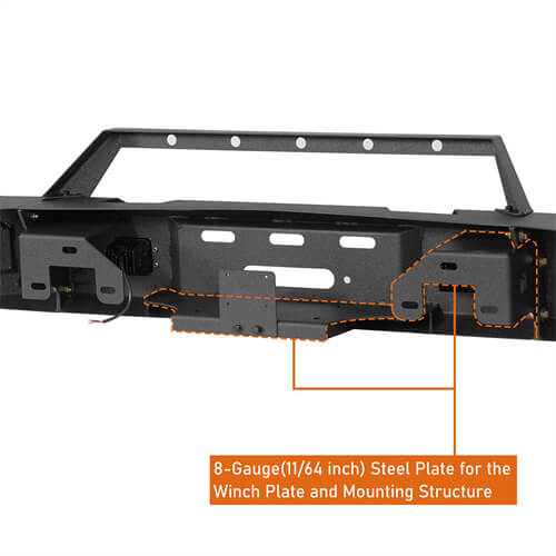 14-15 Silverado 1500 Offroad Full-Width Front Bumper w/ Winch Plate - Ultralisk 4x4 ull9028 14