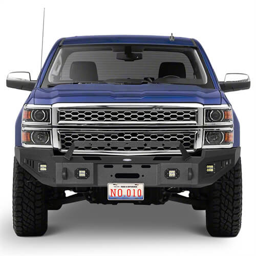 14-15 Silverado 1500 Offroad Full-Width Front Bumper w/ Winch Plate - Ultralisk 4x4 ull9028 2