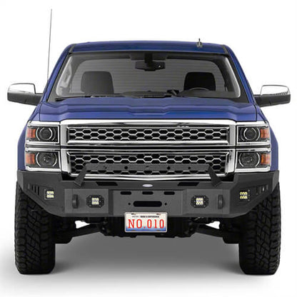 14-15 Silverado 1500 Offroad Full-Width Front Bumper w/ Winch Plate - Ultralisk 4x4 ull9028 2