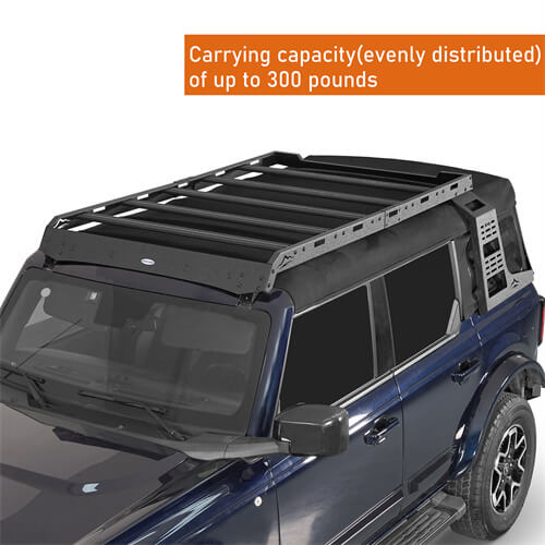 Soft Top Overland Aluminum Roof Rack For 2021-2023 Ford Bronco 4-Door - Ultralisk4x4 ul8924s 12