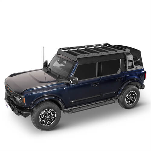 Soft Top Overland Aluminum Roof Rack For 2021 2024 Ford Bronco 4