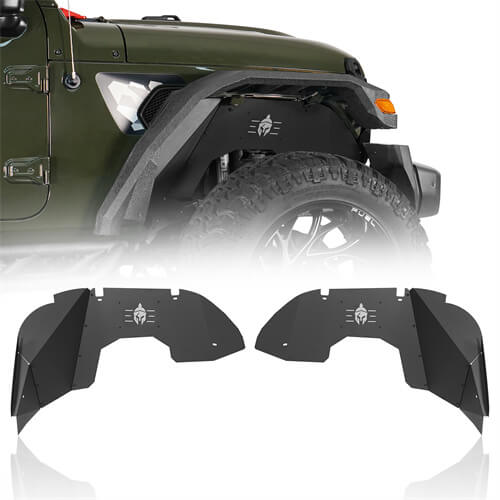 Spartan Front Inner Fender Liners Steel Wheel Lines for 2020-2023 Jeep Gladiator JT - Ultralisk 4x4  ul7012s 2