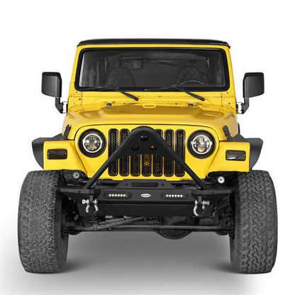 Stinger Bumper w/ Winch Plate For 1987-2006 Jeep Wrangler YJ TJ - Ultralisk 4x4