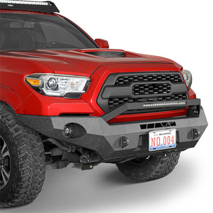 Tacoma 3rd Gen Full Width Front Bumper w/ LED Light Bar & Bull Bar For 2016-2023 Toyota Tacoma - ultralisk4x4 ul4211s 6