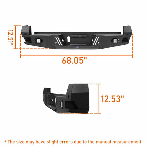 Tacoma Front Bumper & Rear Bumper Combo for 2016-2023 Toyota Tacoma - ultralisk4x4 ul42034204 21