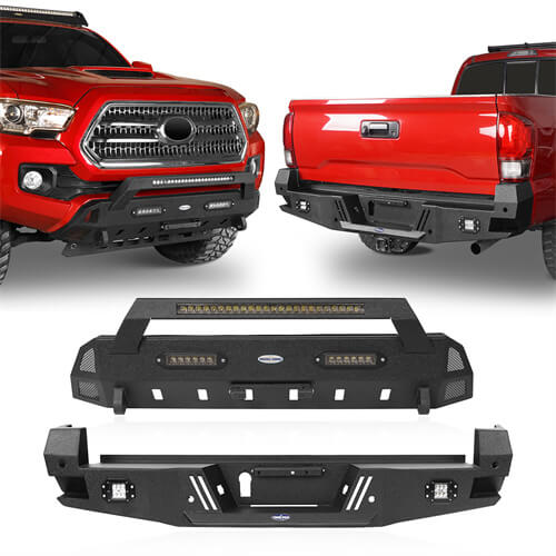 Tacoma Front Bumper & Rear Bumper Combo for 2016-2023 Toyota Tacoma - ultralisk4x4 ul42034204 5