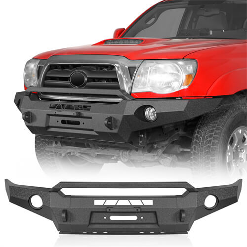 2005-2011 Tacoma Full Width Front Bumper Replacement 4x4 Truck Parts - Ultralisk 4x4 ul4031s 1