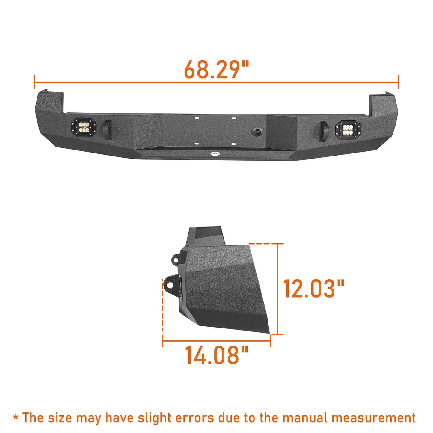 Tacoma Full Width Front Bumper & Rear Bumper for 2005-2011 Toyota Tacoma - Ultralisk 4x4 ULB.4001+ULB.4011 23