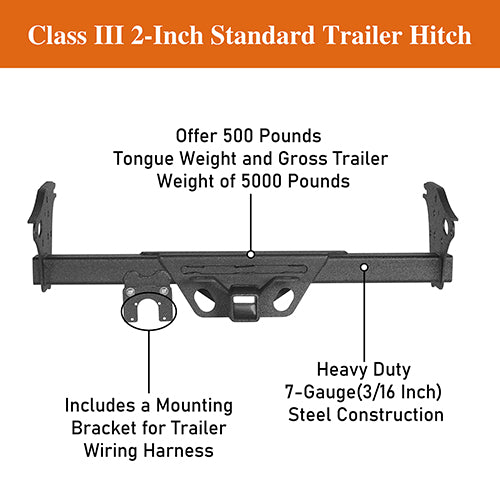 Tacoma Receiver Hitch w/Square Receiver Opening for 2005-2015 Toyota Tacoma - Ultralisk 4x4  ULB.4012 9