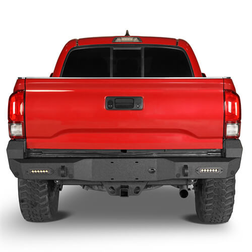 2016-2023 Tacoma Parts Offroad Rear Bumper w/License Plate Light - Ultralisk4x4 ul4214s 2