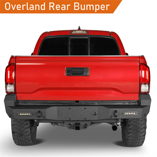 2016-2023 Tacoma Parts Offroad Rear Bumper w/License Plate Light - Ultralisk4x4 ul4214s 7