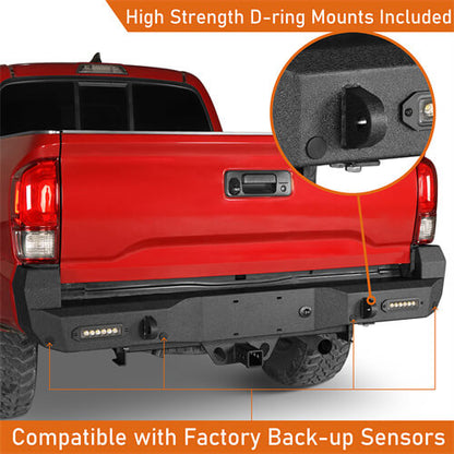 2016-2023 Tacoma Parts Offroad Rear Bumper w/License Plate Light - Ultralisk4x4 ul4214s 9