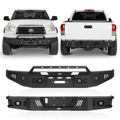 Tundra Front Bumper & Rear Bumper Combo for 2007-2013 Toyota Tundra  Ultralisk 4x4  ULB.5205+ULB.5206  1