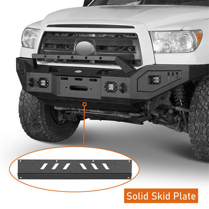 07-13 Toyota Tundra Aftermarket Full Width Front Bumper w/ Winch Plate - Ultralisk 4x4 ul5211s 10