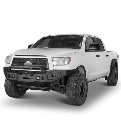 07-13 Toyota Tundra Aftermarket Full Width Front Bumper w/ Winch Plate - Ultralisk 4x4 ul5211s 3