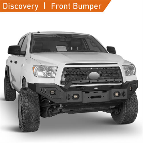 07-13 Toyota Tundra Aftermarket Full Width Front Bumper w/ Winch Plate - Ultralisk 4x4 ul5211s 7