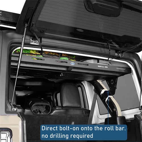 Trunk Upper Basket Cargo Rack For 2018-2024 Jeep Wrangler JL 4-Door Hardtop - Ultralisk4x4-u3083-6