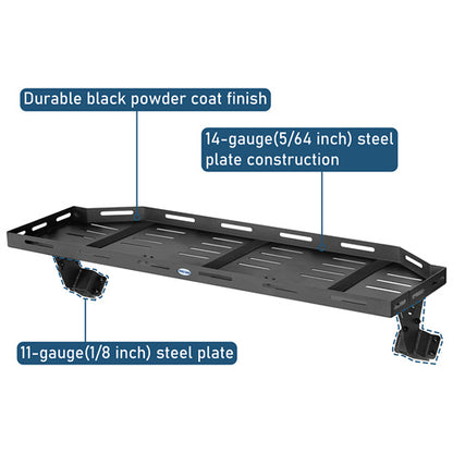 Trunk Upper Basket Cargo Rack For 2018-2024 Jeep Wrangler JL 4-Door Hardtop - Ultralisk4x4-u3083-7