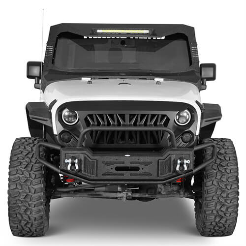 Tubular Front Bumper For 2007-2018 Jeep Wrangler JK - Ultralisk4x4-u2091s-2