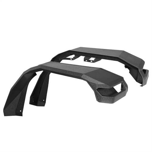 Jeep Wrangler JL & Gladiator JT Wide Flat Front Fender Flares 4x4 Jeep Parts - Ultralisk4x4 ul7015s 19