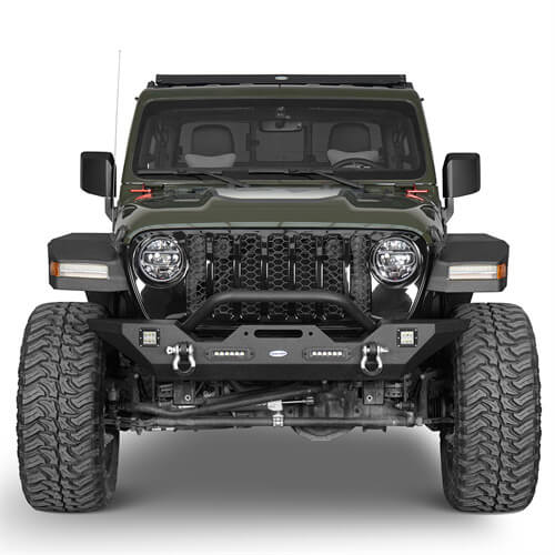 Jeep Wrangler JL & Gladiator JT Wide Flat Front Fender Flares 4x4 Jeep Parts - Ultralisk4x4 ul7015s 2