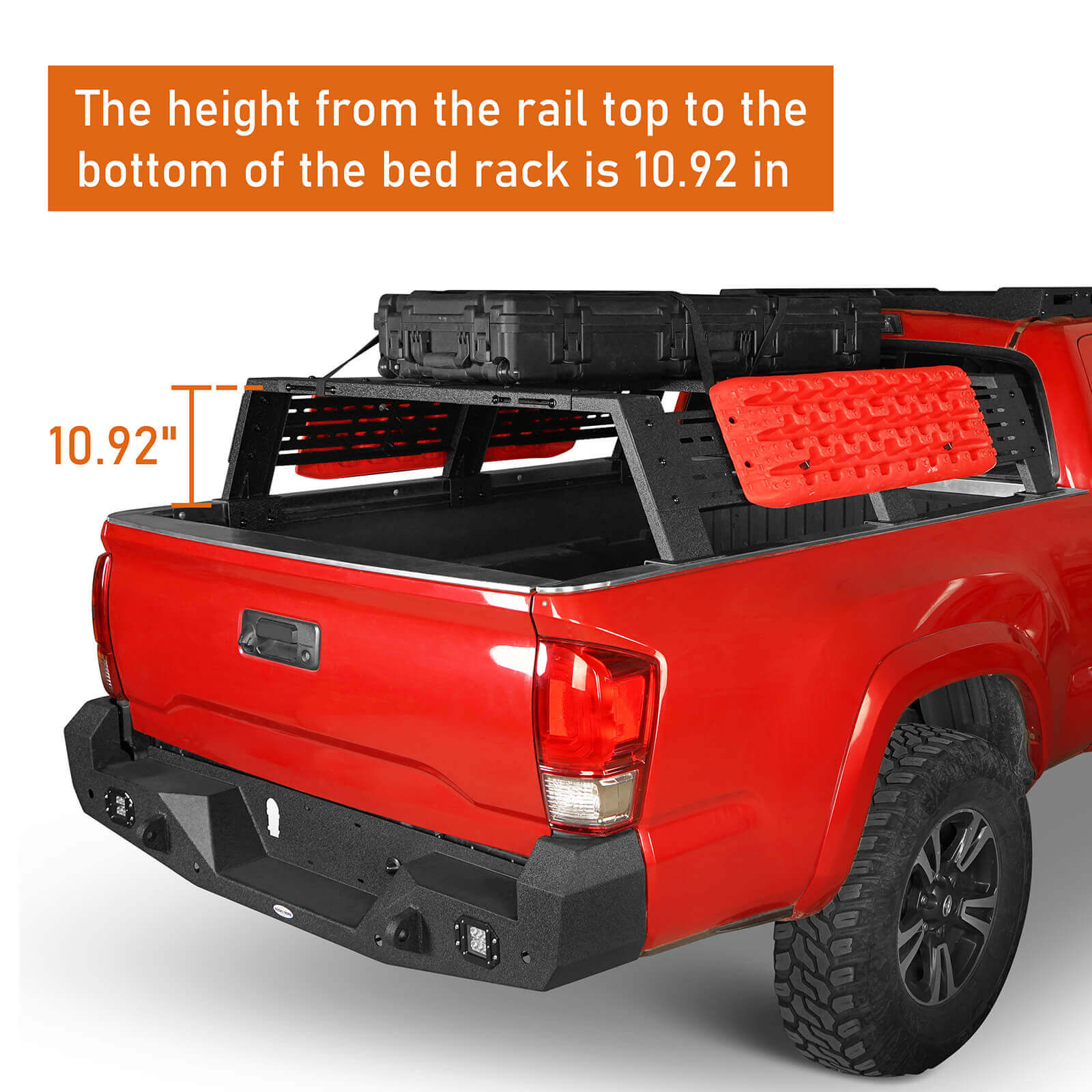 12.2" High Overland Bed Rack Fits Toyota Tacoma & Tundra b9907 12