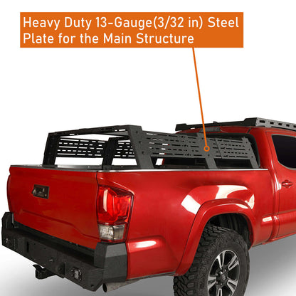 12.2" High Overland Bed Rack Fits Toyota Tacoma & Tundra b9907 5