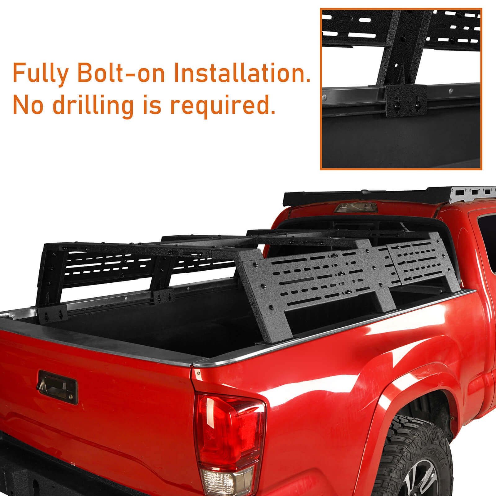 12.2" High Overland Bed Rack Fits Toyota Tacoma & Tundra b9907 6