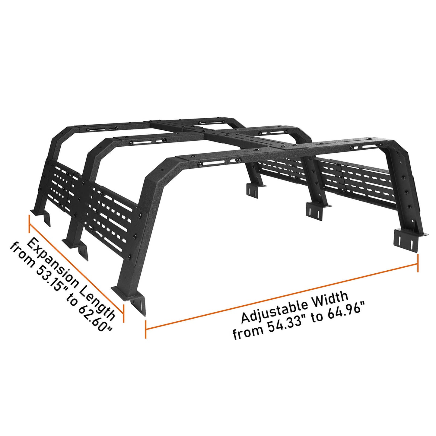 12.2" High Overland Bed Rack Fits Toyota Tacoma & Tundra b9905 15