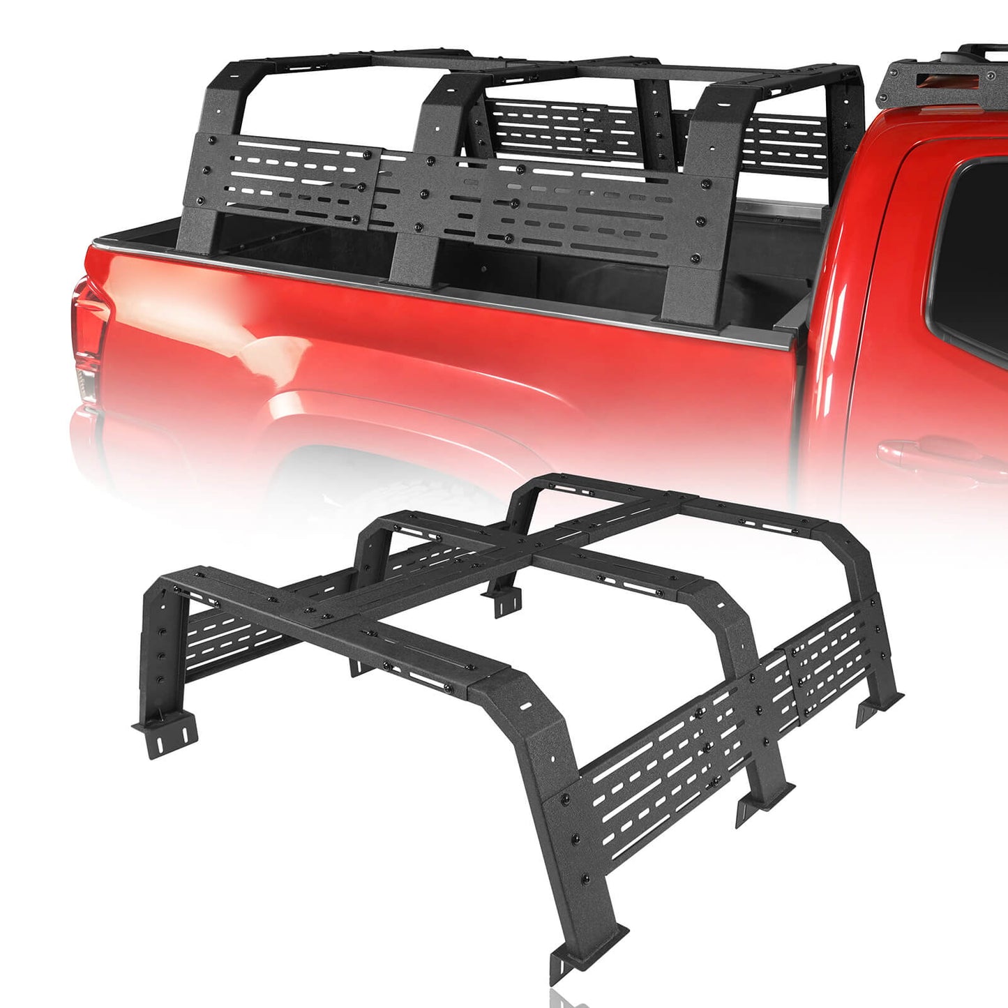 12.2" High Overland Bed Rack Fits Toyota Tacoma & Tundra b9905 1