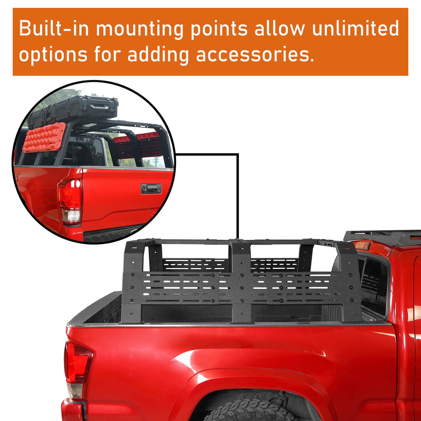 12.2" High Overland Bed Rack Fits Toyota Tacoma & Tundra b9905 7