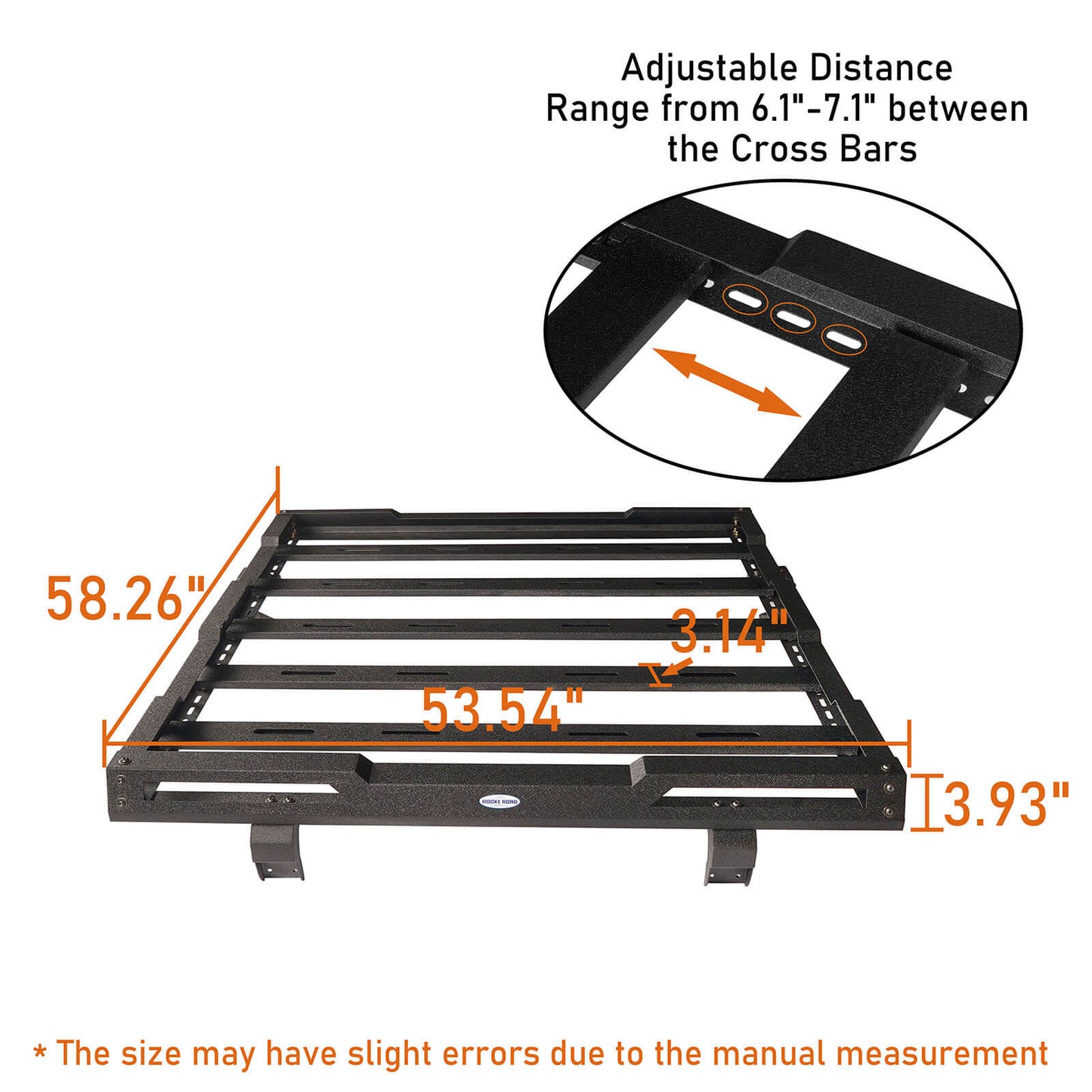 2007-2018 Jeep Wrangler JK 4-Door HR Roof Top Rack BXG.2071-S 10