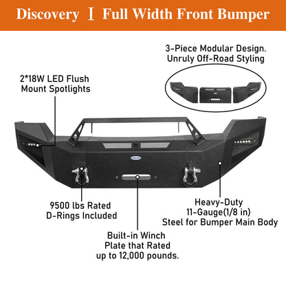 2011-2016 Ford-250 Offroad DiscoveryⅠFront Bumper w/Lights BXG.8520 11