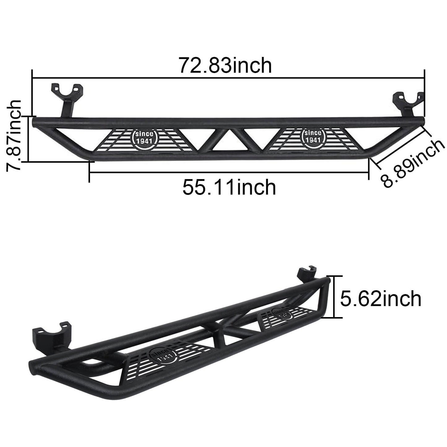 jeep Jk Side Steps 4 Door Running Boards Nerf Bars Rock Rails with Steps Rock Sliders for Jeep Wrangler JK 2007-2018 BXG031  ultralisk4x4 8