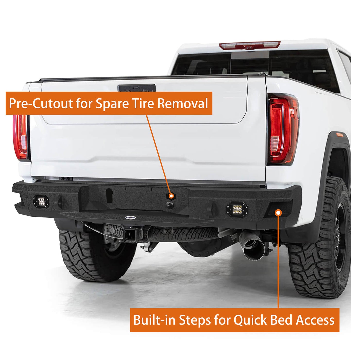 Aftermarket 20-23 GMC Sierra 2500HD Discovery Rear Bumper b9203 6