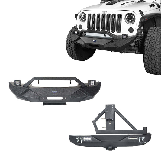 Blade Stubby Front Bumper & Different Trail Rear Bumper Combo(07-18 Jeep Wrangler JK) - Ultralisk 4x4